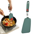thumbnail image 2 of Hearthoom Silicone Spatula Turner,Heat Resistant Cooking Spatulas Nonstick Cookware, Flexible Kitchen Utensils Rubber Spatula for Egg,Pancake,Fish,Burger,Green 2, 2 of 5