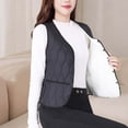 thumbnail image 2 of TaTaai Womens Lightweight Quilted Vest Long Sleeve Solid Color Thermal Slim Fit Puffer Vest for Winter Warmth Layering 1-Pack Gift, 2 of 8