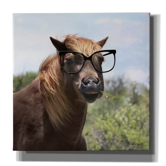 Epic Graffiti 'Let Your Horse Do the Thinking' by Lori Deiter, Canvas Wall Art, 37"x37"