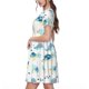 thumbnail image 2 of Balery Sea Turtle Vestidos sueltos de manga corta para mujer, vestidos de verano 2025, vestidos casuales de corte A con vuelo., 2 of 6