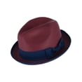 thumbnail image 2 of Epoch Hats Company Fedora avec Bande Contrastée et Garniture (Hommes), 2 of 3