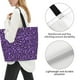 thumbnail image 3 of Disketp Purple Leopard Bolsa Tote Estampada para Mujer, Bolso de Hombro y de Mano para Compras y Viajes, 3 of 8