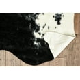thumbnail image 4 of Linon Faux Cow Hide Area Rug Collection, Black and White, 5' x 6'6", 4 of 5