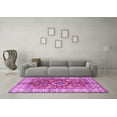 thumbnail image 3 of Ahgly Company Indoor Square Geometric Purple Traditional Area Rugs, 6' Square, 3 of 4