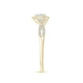 thumbnail image 3 of ANGARA Natural 0.12 Ct. Diamond Classic Engagement Ring in 14K Yellow Gold for Women (Ring Size: 3.5), 3 of 9