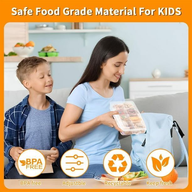 Kaireo Removable Snack Storage Box, Portable Snack Box, 10 Large