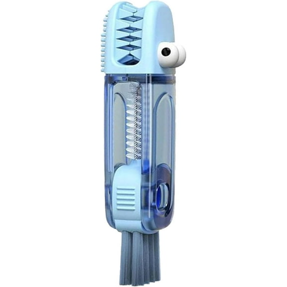 3 in 1 Crocodile Brush, Crocodile Shape Kitchen Cleaning Brush, Multifunctional Bottle Cleaning Brush, Home Kitchen Crevice Cleaning Tools for Cup Lids, Bottles, Gaps
