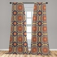 thumbnail image 5 of Ambesonne Mandala Curtains, Moorish Motif, Pair of 28"x84", Multicolor, 5 of 5