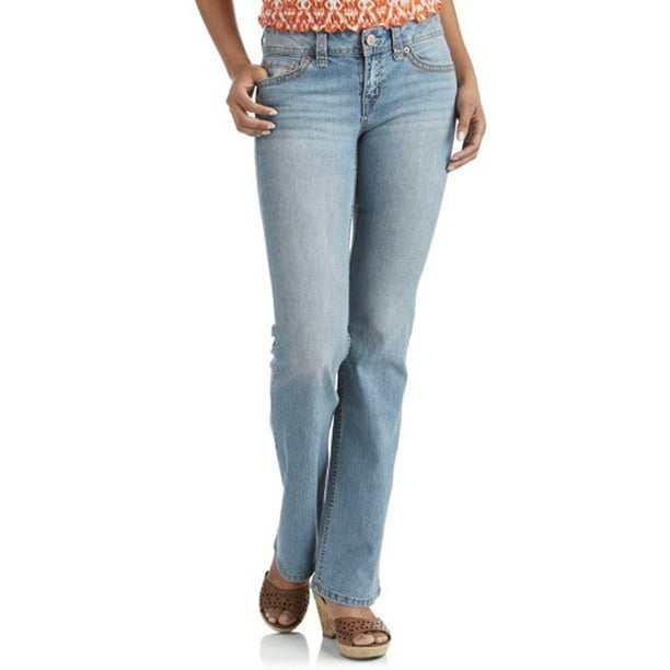 No Boundaries - No Boundaries Juniors' Essential Flare Jeans - Walmart ...