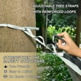 thumbnail image 4 of Wobogo Golden Eagle Camping Hammocks 330 lb Capacity with Tree Straps and Hanging Pockets for Outside Hiking Beach Backpack Travel, 4 of 8