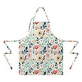 thumbnail image 2 of Pioneer Flower Floral Print Pattern Apron-Garden Aprons for Women with Pockets-Cotton Linen Waterproof Kitchen Cooking Gardening Aprons Adjustable for Kitchen,Cooking,BBQ and Salon 33x27 Inch, 2 of 7