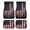 American Flag Pattern, variant on Pzuqiu Stylish 4-Piece Car Floor Mats with Leopard Print Pattern - Non-Slip All-Weather Interior Protection