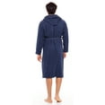 thumbnail image 5 of Men Hooded Bathrobe For Men 100% Cotton Terry Bathrobes with Hood Towel Spa Robe, 5 of 7