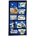 thumbnail image 2 of Star Wars Mandalorian Beach Towel 54" x 27" Child Grogu Baby Yoda Microfiber, 2 of 4