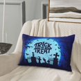 thumbnail image 5 of Rateoe Halloween Trick Or Treat Pattern Pillow Covers with Invisible Zipper(Pillows are not Included) Standard Pillowcases-20"x30", 5 of 6