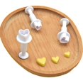 thumbnail image 1 of 3Pcs Plunger Cutter Set for Cake Decorating, Spring-Loaded Fondant Cookie Mold, Heart/Star/Square/Round Sugar Craft Press, DIY Baking Tools for Christmas, 1 of 8
