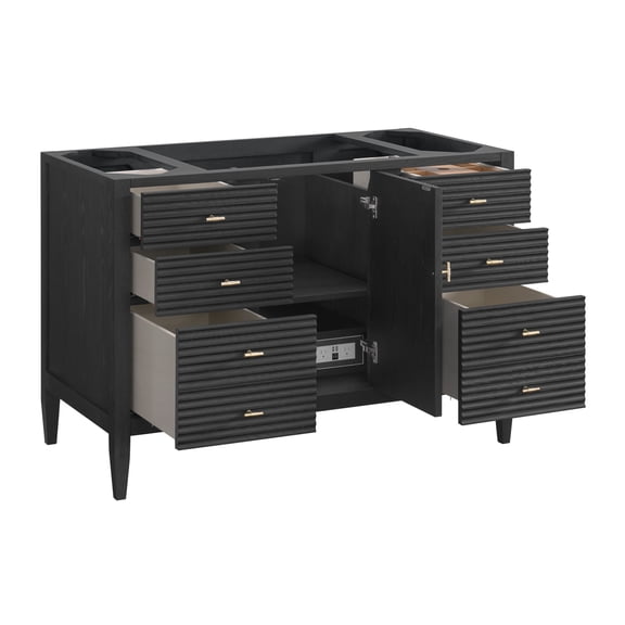 James Martin Vanities 485-V48 Myrrin 48" Single Basin Wood Vanity Cabinet Only - Carbon