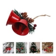 thumbnail image 4 of Adorno colgante de campanas para árbol de Navidad, colgante para árbol de Navidad, diseño de escena, adorno de campanas colgantes, 6 uds., 4 of 6