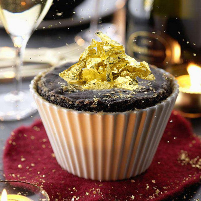 edible,facial,food deco small flakes of genuine gold leaf 24K Real gold powder 