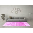 thumbnail image 3 of Ahgly Company Indoor Square Solid Pink Modern Area Rugs, 5' Square, 3 of 4