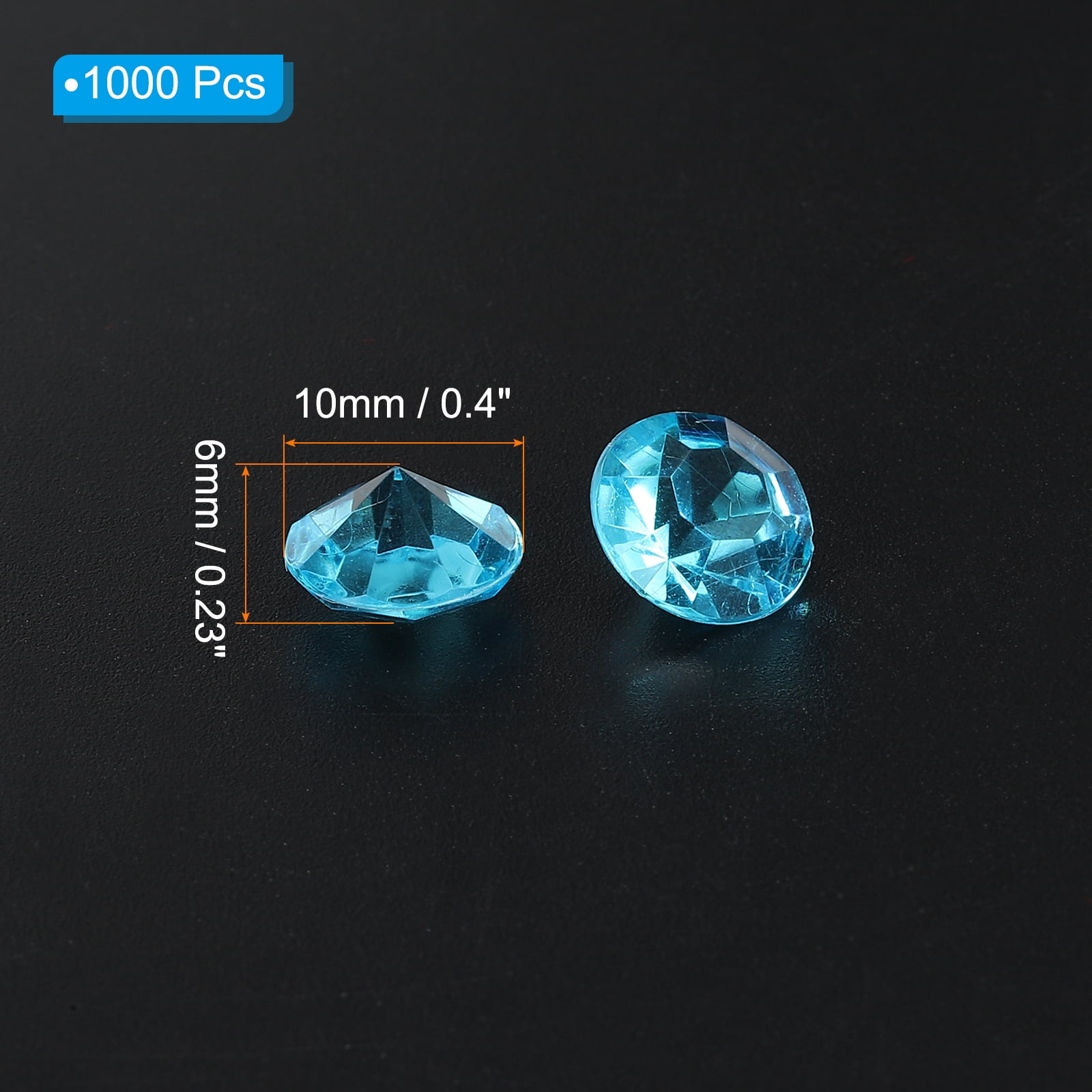 Acrylic Diamonds Vase Fillers Plastic Fake Crystals Gems for Wedding Decor Blue