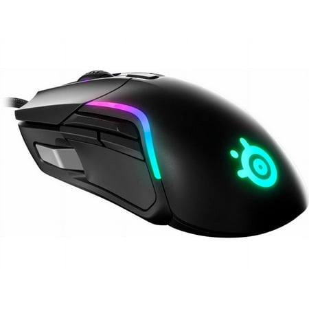 SteelSeries - Rival 5 Wired Optical Gaming Mouse with RGB Lighting - Black