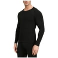 thumbnail image 2 of KeShDi Men's 2-Pack Thermal Long Sleeve Undershirt Men Solid Graphene Wool Long Sleeves High Elasticity Keep Warml Underwear and Pants Suit Black XL, 2 of 4