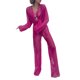 thumbnail image 1 of VISgogo, 2 uds., ropa de playa de tul para mujer, cárdigan de manga larga transparente de Color sólido + conjunto de pareo de pantalones largos para mujer, S/M/L VISgogo  moda, 1 of 9