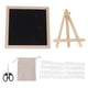 thumbnail image 1 of Tablero de letras de fieltro, tablero de letras de madera intercambiable con 340 letras, tablero de mensajes de fieltro con soporte, tijeras, bolsa de tela, 1 of 14
