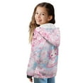 thumbnail image 2 of Xoenoiee Axolotl Cherry Blossom Print Girls Hoodies Long Sleeve Shirt Sweatshirt for Kids Fashion Pullover Hoodie Active Fall Outfits Lightweight Sweaters Tunic Tops with Zipper, XL, 2 of 7