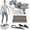 Gray, variant on Rock Stepper Side to Side Rocking Fitness Stepper Machine for Exercise at Home Lateral Steppers Machine with Resistance Band Digital Display and Anti-Slip Mat for Legs Glutes Abs