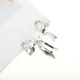 thumbnail image 5 of Unique Bargains 1 Pc Ponytail Buckle Hair Clip Faux Pearl Bow Hair Ponytail Cuff for Women Silver Tone, 5 of 6