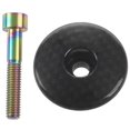 thumbnail image 1 of Compatible Withcompatible With1-1/8 Inch Carbon Fiber Cycling Headset Stem Top Cap M6x35 Bolt, 1 of 5