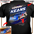 thumbnail image 2 of Dirt racing Personalized T-shirt, Dirt track racing custom photo, name & number t-shirt,father's day Xmas gift for car guys Print on the back (BK543), 2 of 5