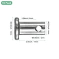 thumbnail image 3 of Uxcell Paquete de 10 Pasadores de Clevis de un Solo Agujero, M6 x 10mm Acero Inoxidable 304 Pasadores de Cabeza Plana Reutilizables, 3 of 6