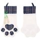 thumbnail image 3 of Calcetín de Navidad para gatos y mascotas, calcetín de Navidad colgante con pata grande para decoraciones de árboles de Navidad, 18 x 11 pulgadas Ormromra WRJM-370, 3 of 6