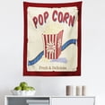 thumbnail image 1 of Movie Theater Tapestry, Fresh and Delicious Pop Corn Film Tickets and Strip Advertising in 60s Theme, Fabric Wall Hanging Decor for Bedroom Living Room Dorm, 5 Sizes, Multicolor, by Ambesonne, 1 of 1
