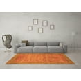 thumbnail image 3 of Ahgly Company Indoor Square Oriental Orange Modern Area Rugs, 7' Square, 3 of 4