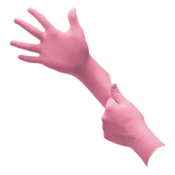 ColorTouch Pink Exam Glove CTP233S Small Box of 100, Pink Walmart
