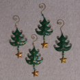 thumbnail image 2 of NOVICA Steel ornaments, 'Starry Trees' (set of 4), 2 of 6