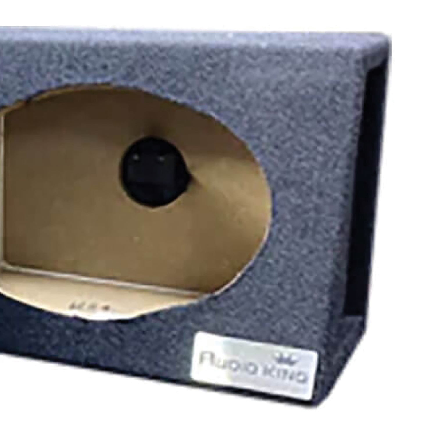 King Boxes A69 6-In. x 9-In. Wedge Single-Speaker Black Carpeted