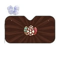 thumbnail image 1 of XMXY Car Sun Shade Windshield, Brown Easter Painted Eggshells Automotive Front Window Sun Visor for Cars SUV Trucks, Small Size, 1 of 8