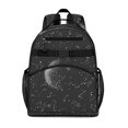 thumbnail image 1 of Steampunk Goth Students Backpack with Mystical Night Sky and Ethereal Lunar Print, Cosmic Astronomical Design, Perfect for Back to School and Daily Use, 1 of 6