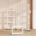 thumbnail image 4 of ShadeMart 57" H x 16.35" W x 3.54" D 6-Tier Narrow Plastic Storage Shelf With Scroll Wheel, 4 of 6