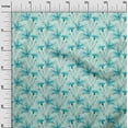thumbnail image 2 of oneOone Georgette Viscose Baby Blue Fabric Flower Watercolor Quilting Supplies Print Sewing Fabric By The Yard 42 Inch Wide, 2 of 4