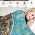 thumbnail image 3 of Orinice Turtle Theme Warm Lightweight Blanket Soft Fleece Blankets for All Seasons - Perfect Decorative Gift for Living Rooms, Sofa, and Bed 60x80in, 3 of 6