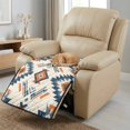 thumbnail image 3 of ZIATUBLES Quilted Recliner Chair Cover, Polyester Pet Friendly Seat Cushion Protector, Non-Slip Washable Furniture Slipcover for Dogs Cats, Beige Southwestern Geometric Print Living Room Decor, 3 of 8