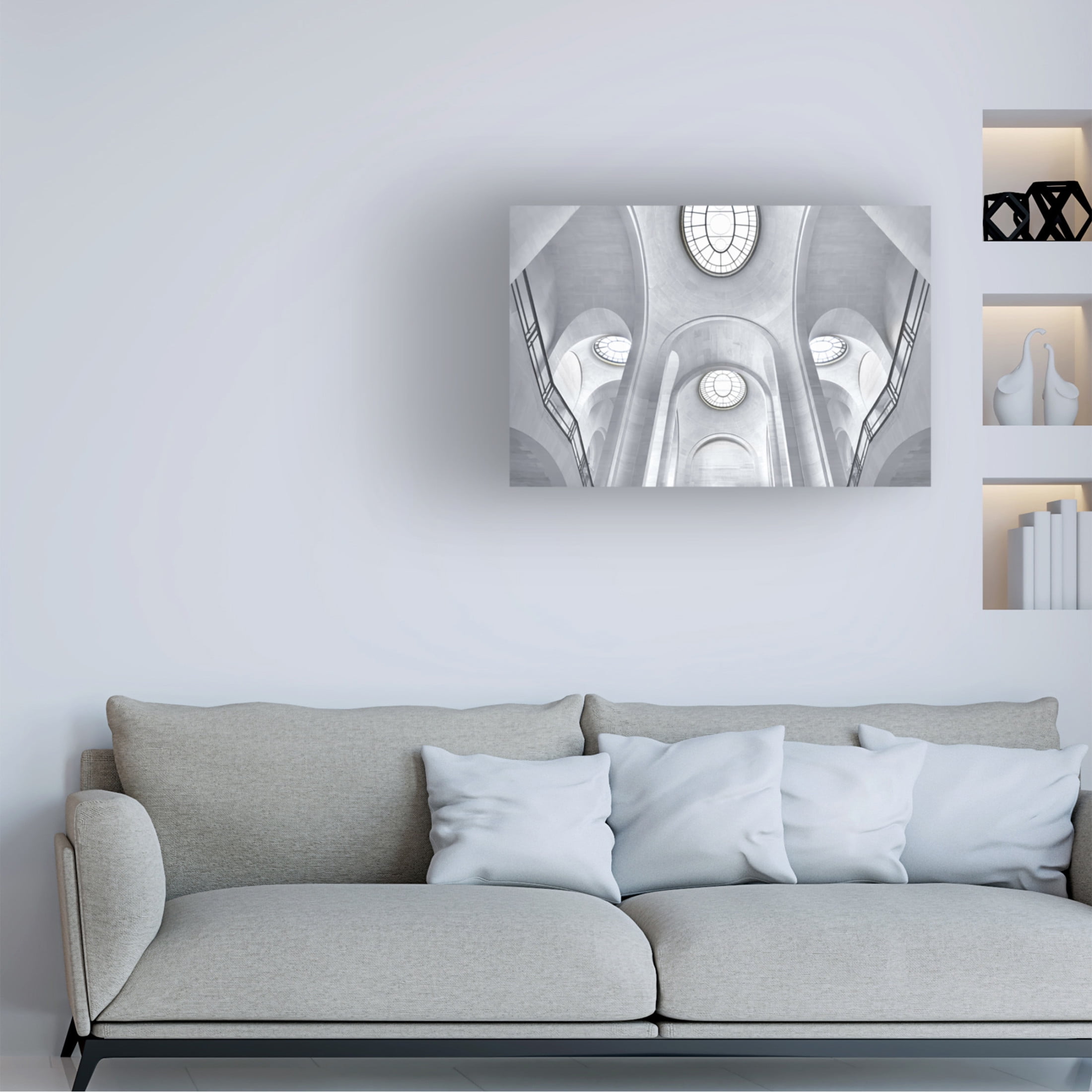 Trademark Fine Art Catherine W  The Palais Garnier in Paris Canvas Wall Art