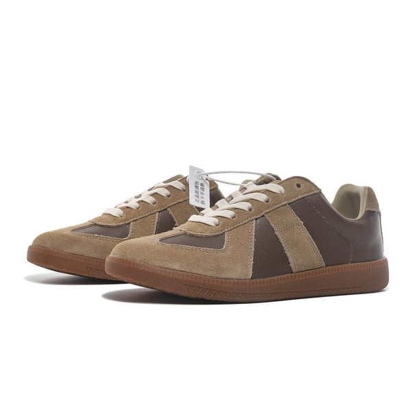 Zapatos de entrenamiento clásicos Retro alemanes, zapatos blancos pequeños para mujer, primavera y otoño, nuevos zapatos planos de cuero genuino con cordones versátiles Bo