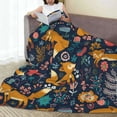 thumbnail image 6 of Bingfone Colorful Fox Print Flannel Fleece Blanket Throw Blanket for Bed,Sofa,Couch,Travel,Camping(40"x30" ), 6 of 8